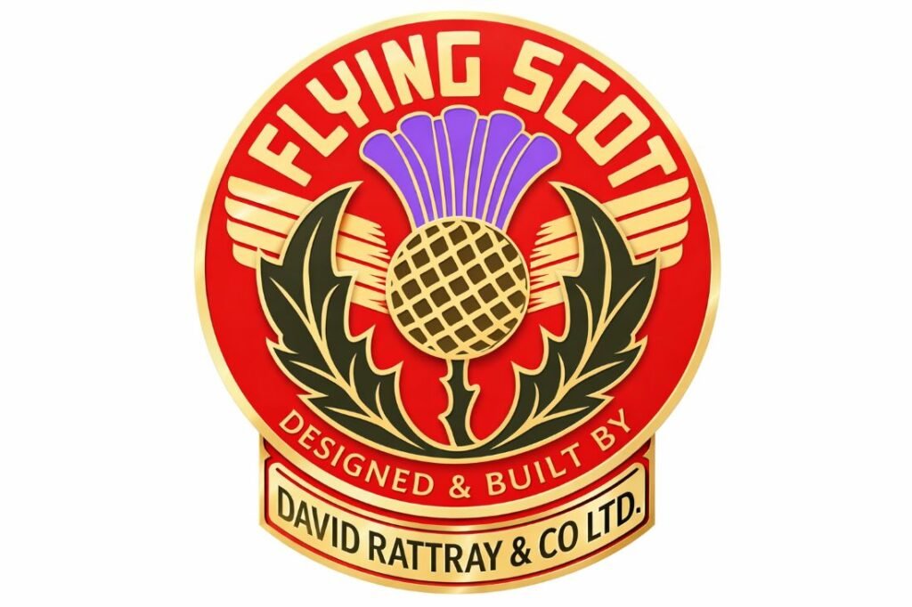 The Thistle Logo of Flying Scot Bikes