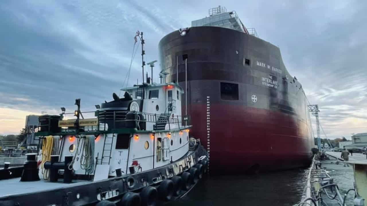 Interlake Steamship Launches First New Great Lakes Freighter Since the 1980s