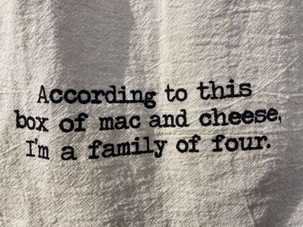 Portion Size - Humorous Dish Towels