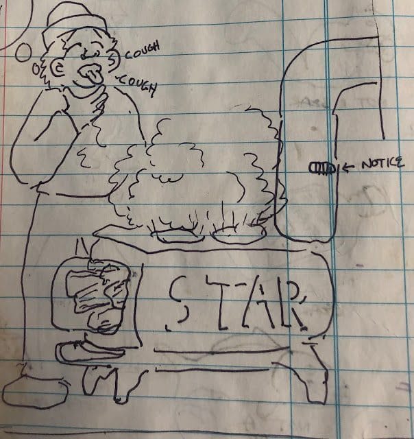 Drawing of the Porcupine Mountain Cabins