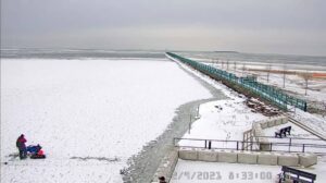 Caseville Ice Breakwall