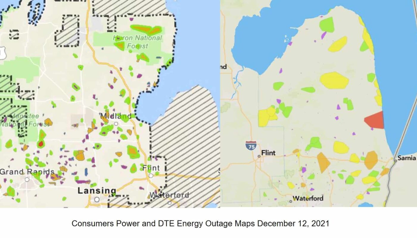 Michigan Power Outages Dec 12 2021