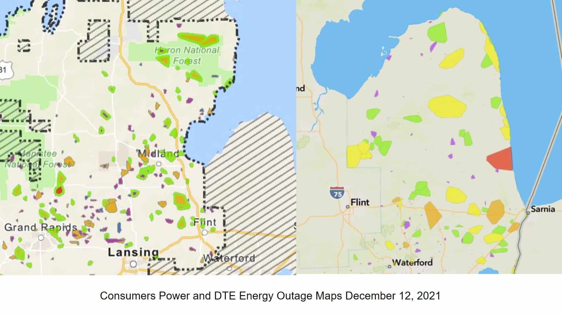 Michigan Power Outages Dec 12 2021