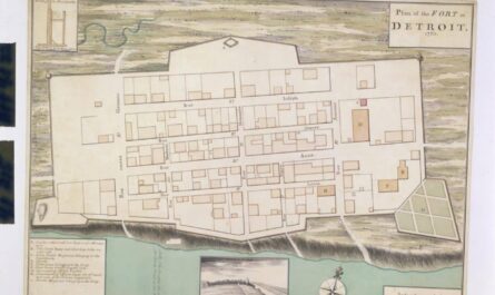 Plan of the fort at Detroit, 1760.