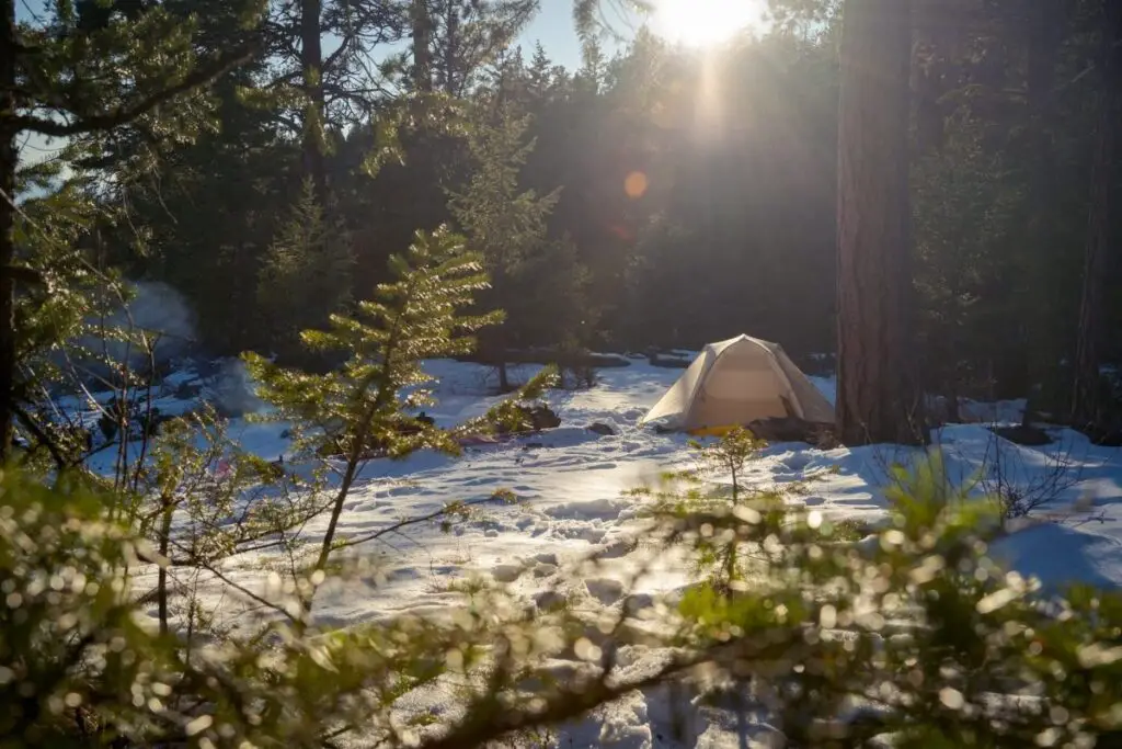 Winter Camping in Michigan