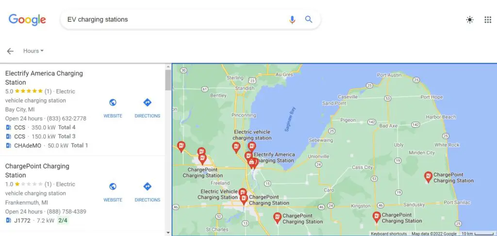 Michigan EV Charging Stations