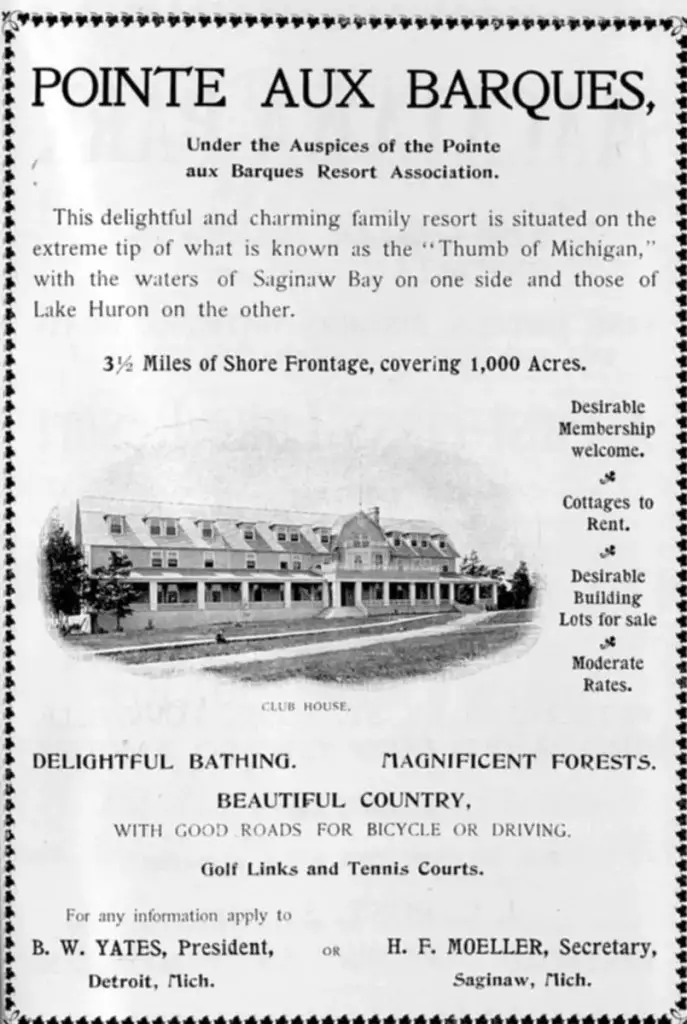 Pointe Aux Barques Resort Ad 1899