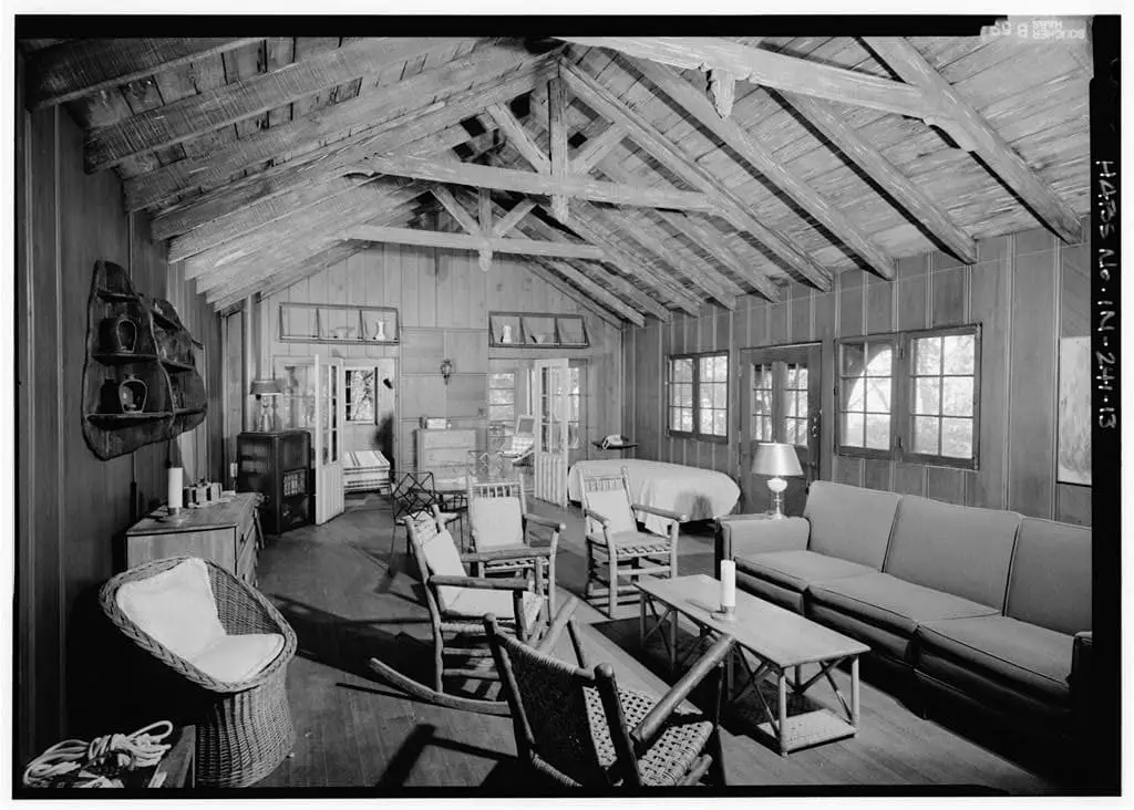 Cypress Log Cabin - Living Room - Library of Congress