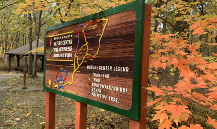 Huron County Nature Center Sign