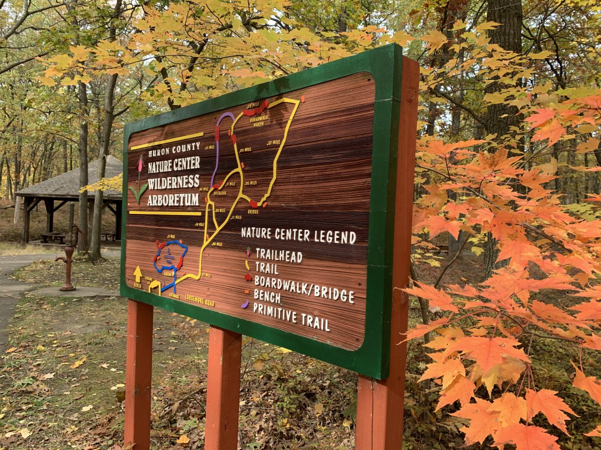 Huron County Nature Center Sign