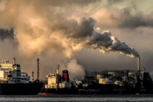 Coal Plant On River