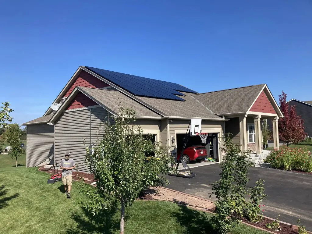 Installing 10kW Solar Systems - Completed Solar Install on Roof