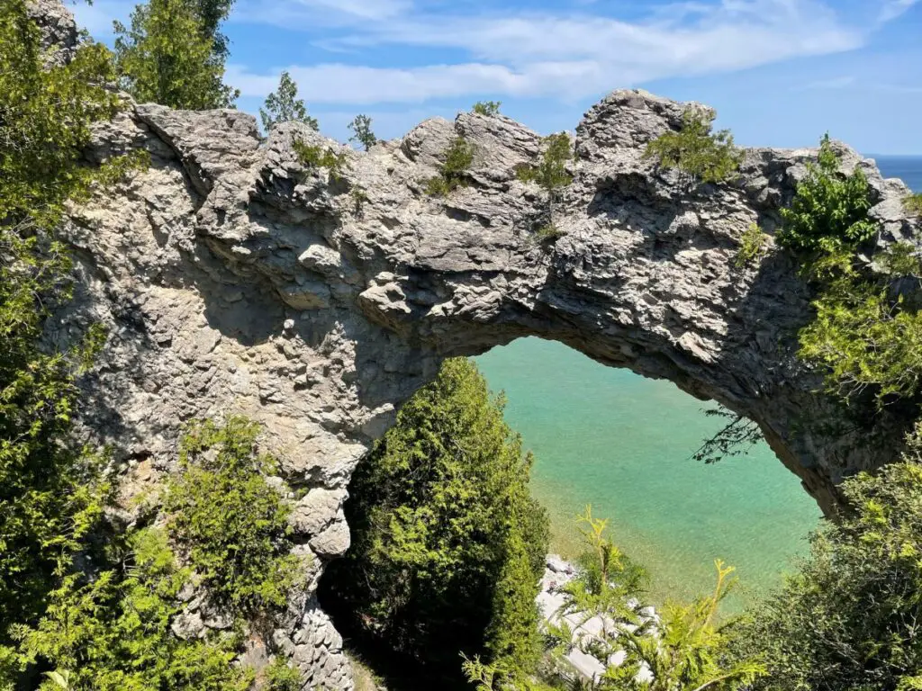 The Arch on Mackinac Island - Outdoor Adventures In Michigan