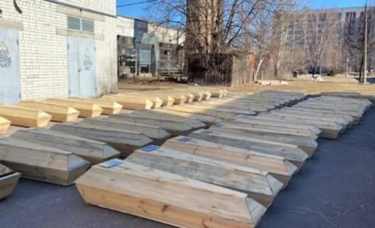 Caskets For Civilians in Chernihiv