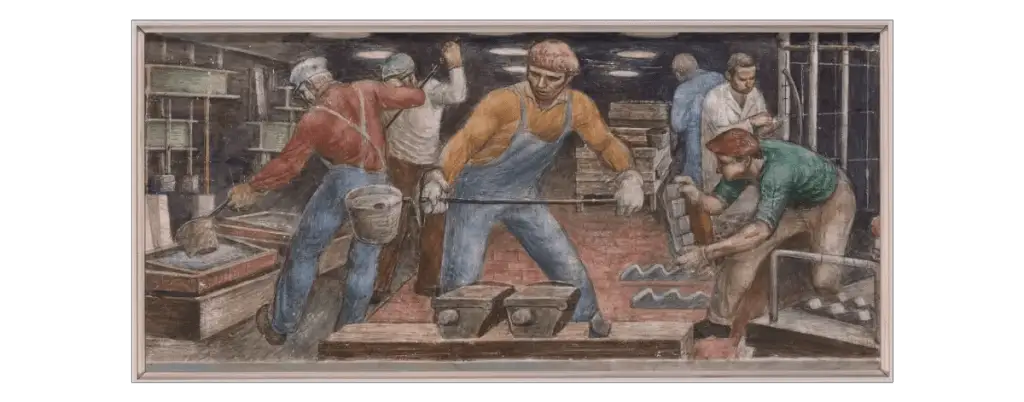 Fabricating Steel - Midland, Michigan, Post Office - Smithsonian American Art Museum