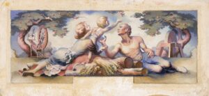 Way of Life (study for Chelsea, MI Post Office mural)