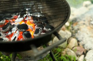 shallow focus photography of burning charcoals