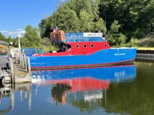 Lady Of The Lake At Dock in Caseville Harbor
