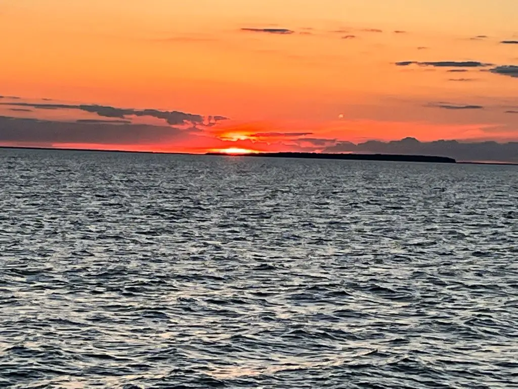 Sunset over Charity Island near Caseville