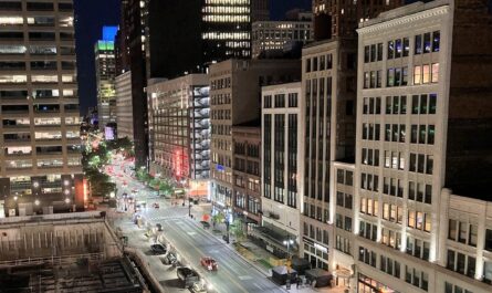 Woodward Avenue At Night