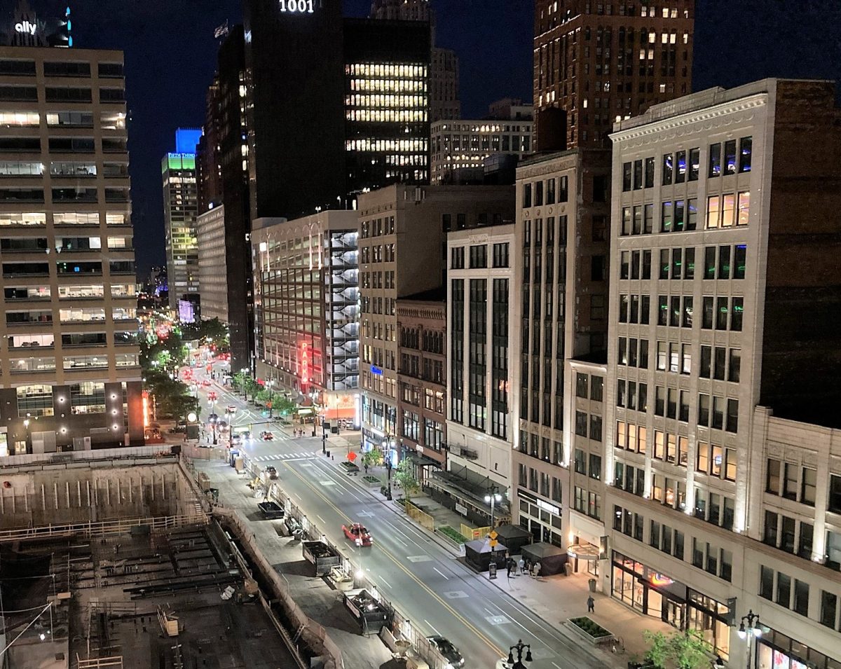 Woodward Avenue At Night