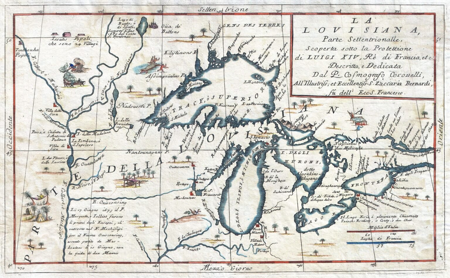 1696-coronelli-map-of-the-great-lakes-most-accurate-map-of-the-great ...