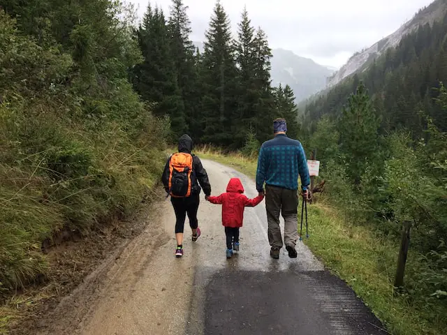 Walking with child