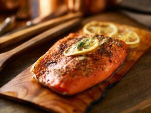 grilled salmon
