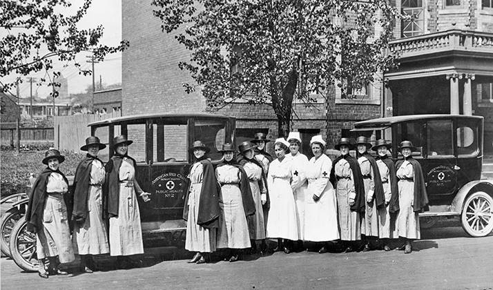 Public Health Nurses from Detroit of the American Red Cross c1918