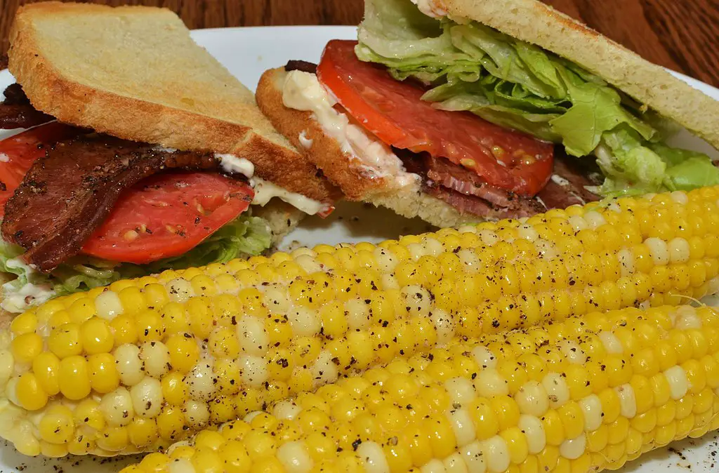 Indiana Sweet Corn and a BLT
