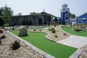 Grand ribbon-cutting ceremony at the Key North Family Fun Center's new adventure golf course.