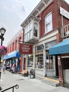a storefronts on a street