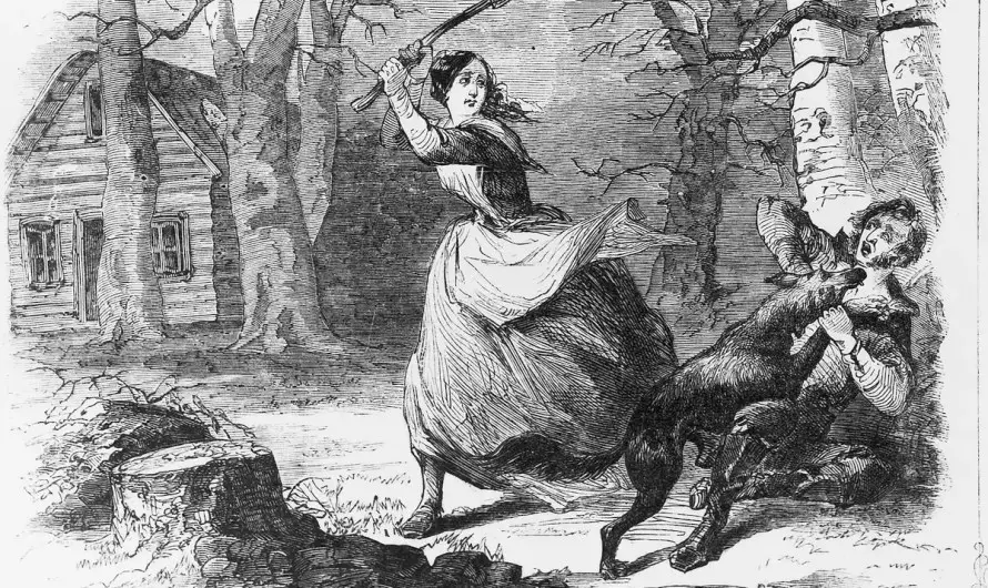 Heroic Stand: A Tale of a Wife’s Valiant Fight Against a Deadly Wolf Attack in 1859