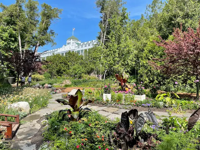 Gardens at The Grand Hotel on Mackinac