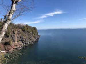Famous Black Rocks at Presque Isle Park