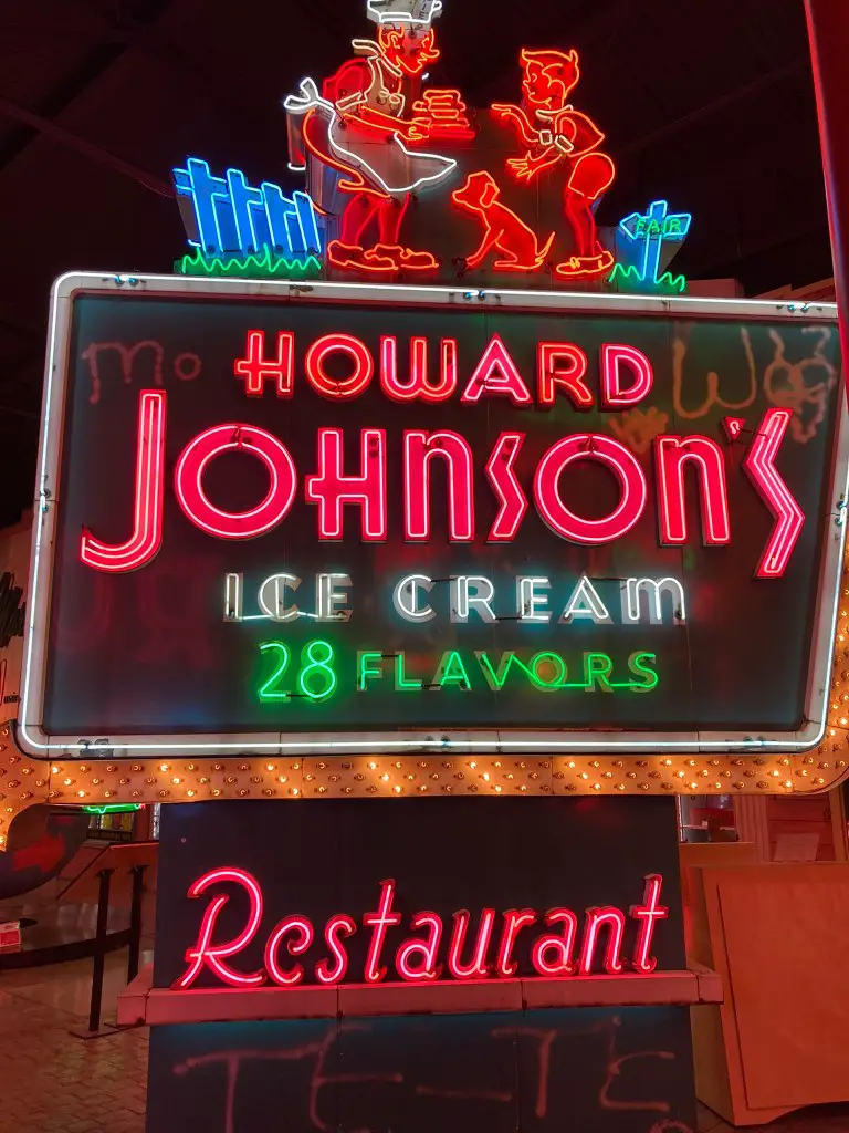 Howard Johnson's Original Neon Sign