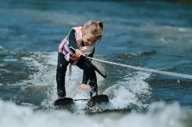 Kids can safely wake board