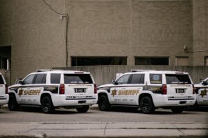 Huron County Sheriff's Department arresting a drug trafficking suspect