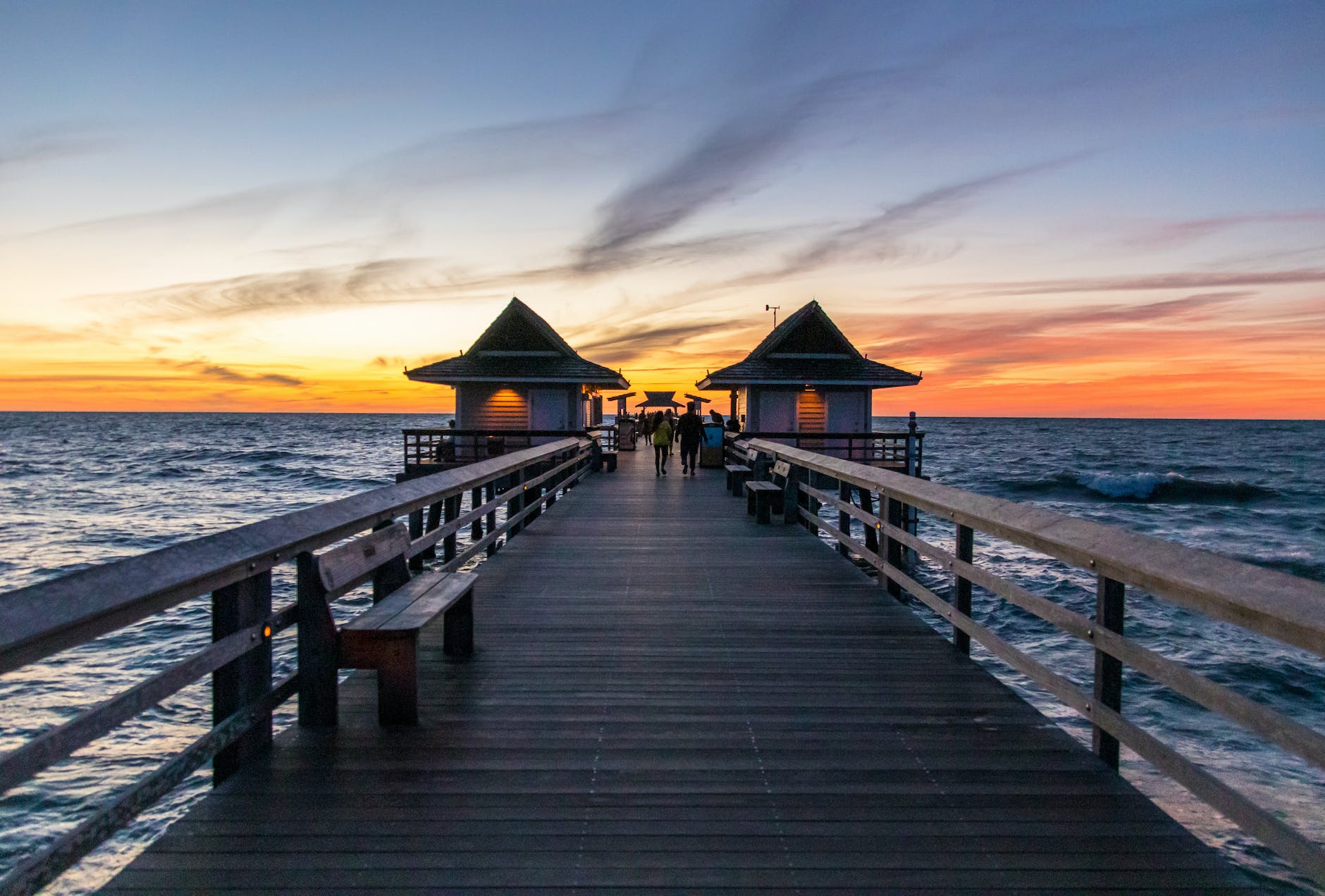 pier at sunset - Michigan vacationing in Florida