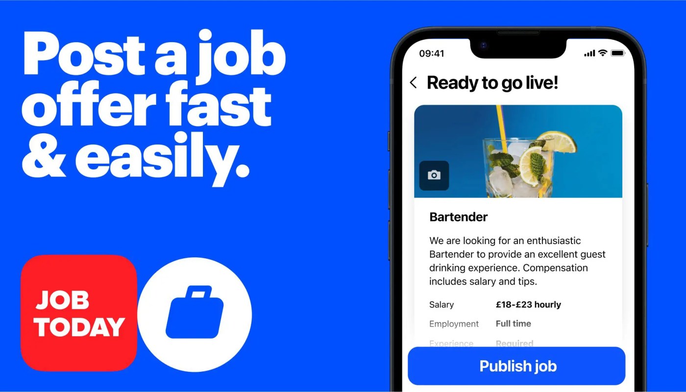 Michigan Job Today Recruitment platform interface on a smartphone