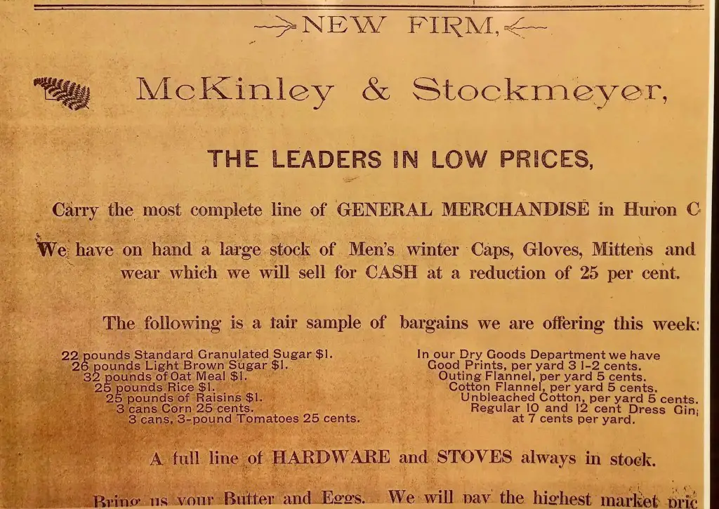 1900s store ad