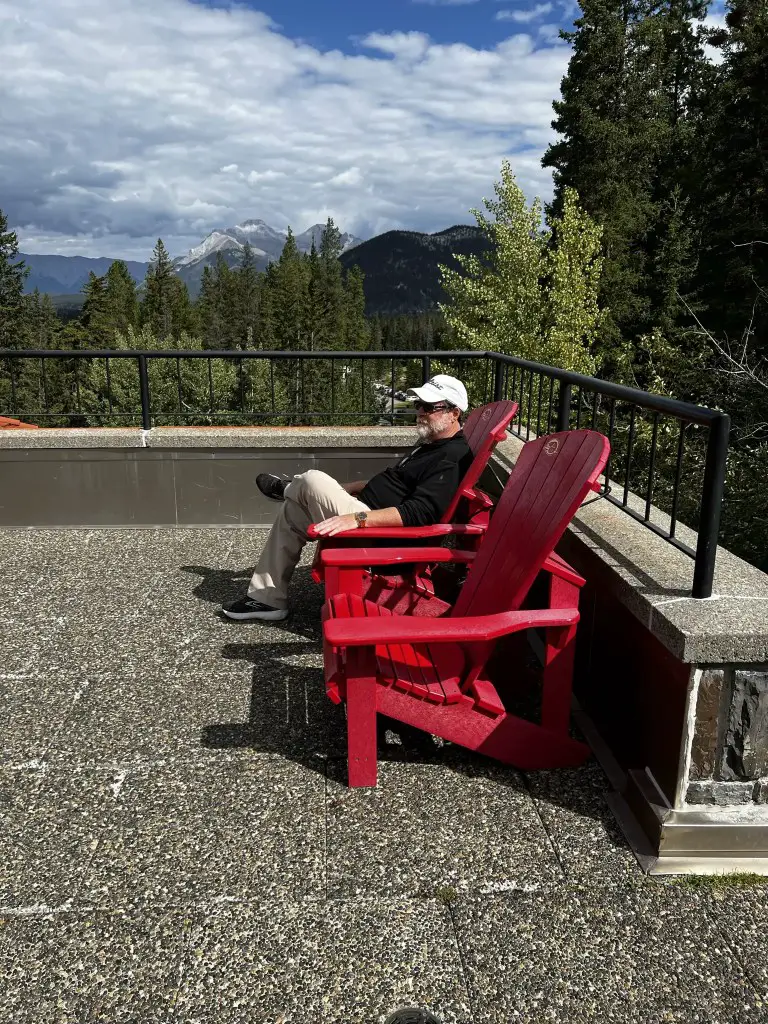 #TheRedChair at the Cave & Basin National Historic Site. Banff Hot Springs