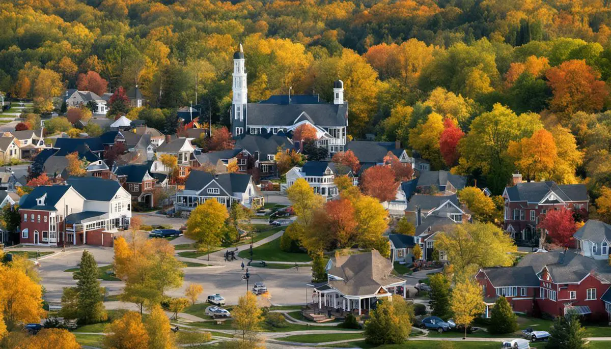 Demographic analysis of Hastings, Michigan showcasing population distribution and age groups, providing insights into the city's composition.