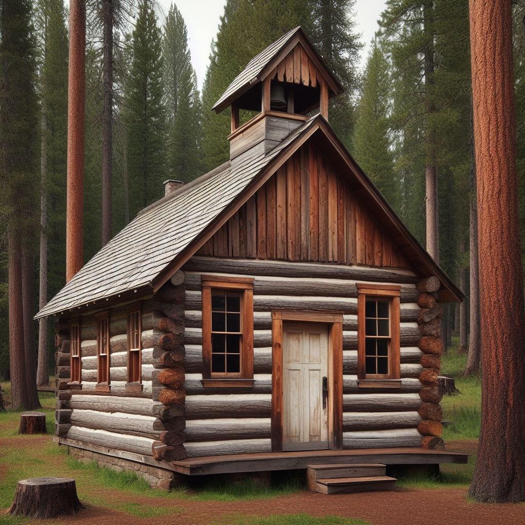 An artist rendition of the Old Bailey School House