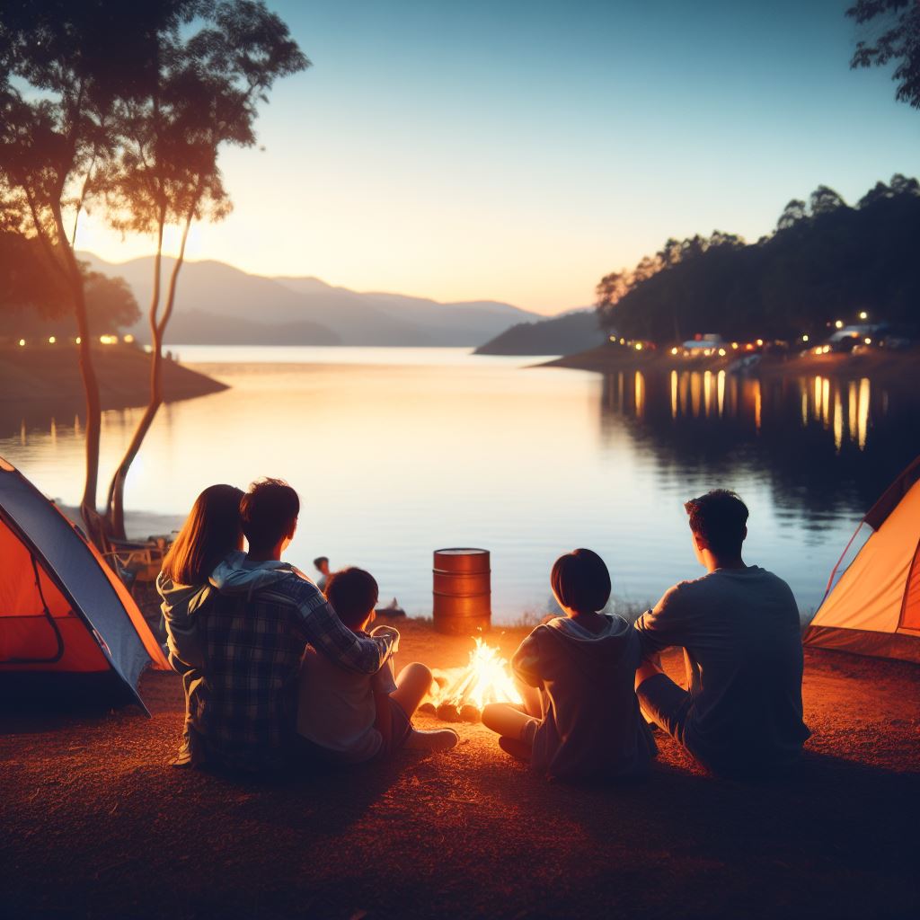 Camping at gun lake