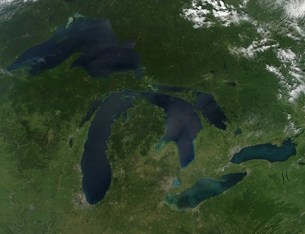 Great Lakes, No Clouds - What are the great lakes names.