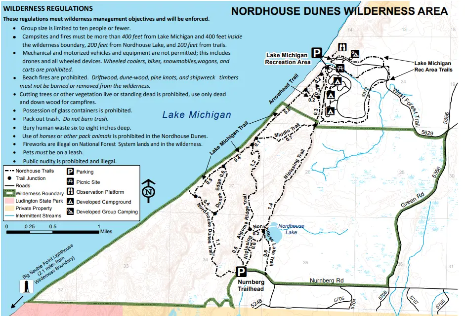 NordHouse Dune Map - Courtesy US Forest Service.