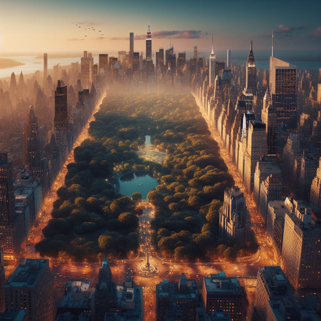 Artist rendering of New Yorks Central Park