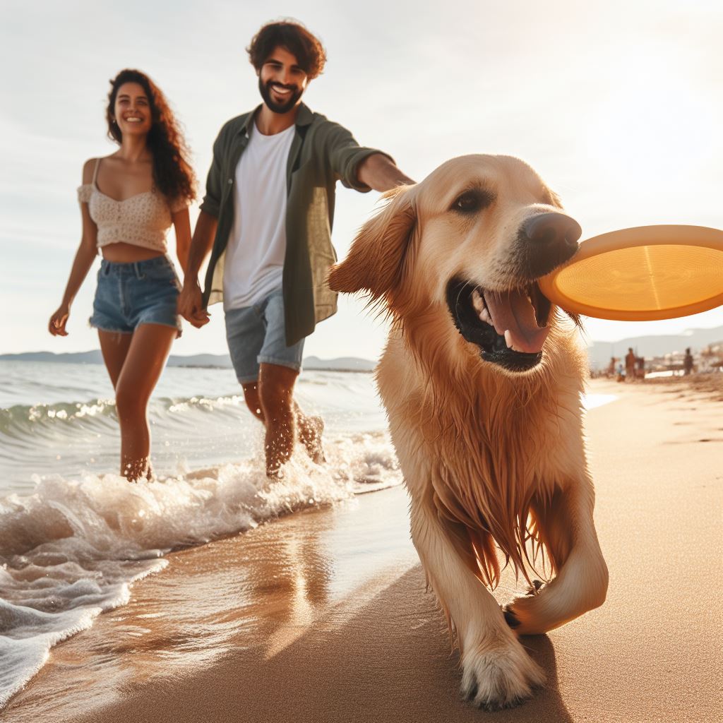 Dog on a beach