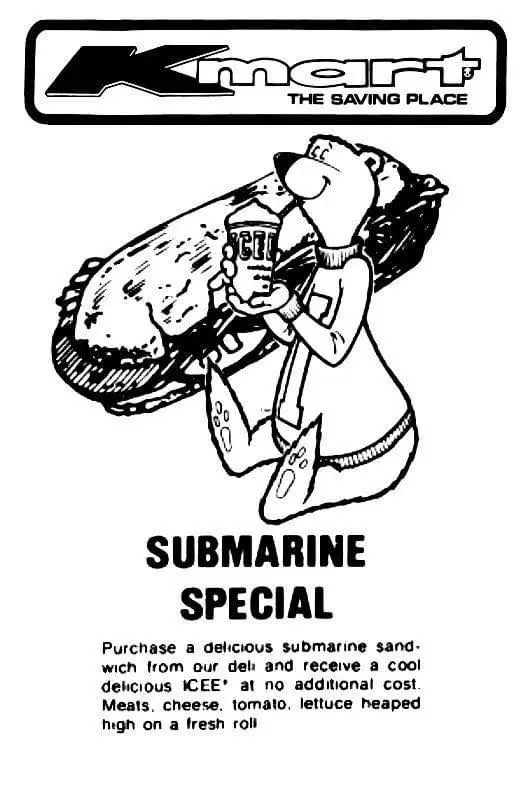 Kmart Submarine Sandwich Ad